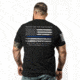 Nine Line Thin Blue Line Graphic T-Shirts - Mens, Black, Small TBL-TS-BLACK-S