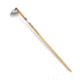 Nisaku Stainless Steel Semi-Long Half Moon Hoe, 6-Inch Blade, Silver, Small NJP1014