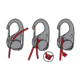 Nite Ize CamJam Cord Tightener - 4 Pack - Plastic, Black, Small, NCJ-01-4R3