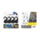 Nite Ize CamJam Cord Tightener - 4 Pack - Plastic, Black, Small, NCJ-01-4R3
