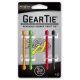 Nite Ize Gear Bendable Tie, 3in - Asst. 4 Pack O,G,R,Blk GT3-4PK-A1