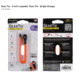 Nite Ize Gear Tie Loopable Twist Tie 6in,Pack of 2,Bright Orange GLS6-31-2R7