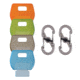 Nite Ize IdentiKey - 4 Pack with 2 S-Biner MicroLocks, Assorted, KIDC-M1-4R7