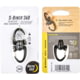 Nite Ize S-Biner 360 SlideLock Dual Carabiner, Size 2, Black, SBLR2-01-R3