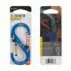Nite Ize S-Biner SlideLock Aluminum Carabiner, Blue, 4in, LSBA4-03-R6