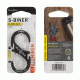 Nite Ize S-Biner SlideLock Aluminum Carabiner, Charcoal, 3in, LSBA3-09-R6