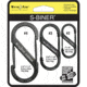 Nite Ize SB234-03-01 S-Biner Versatile Carry Biners, 3 Pack, Black