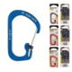 Nite Ize SlideLock Carabiner Aluminum No3, Blue, Orange, Red, Smoke