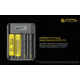 Nitecore F4 Four-Slot Flexible Power Bank and Battery Charger for Lithium-ion 18650, Black, 6952506492954