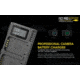Nitecore FX2 PRO Dual Slot USB Digital Charger for Fujifilm NP-T125 Camera Batteries, Black, 6952506492893