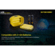 Nitecore LA30 Bi-Fuel 1 x Built-In Li-ion Battery Pack / 2 x AA High CRI LED Camping Lantern, 250 Lumens, Yellow, LA30-YELLOW