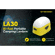 Nitecore LA30 Bi-Fuel 1 x Built-In Li-ion Battery Pack / 2 x AA High CRI LED Camping Lantern, 250 Lumens, Yellow, LA30-YELLOW