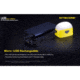 Nitecore LA30 Bi-Fuel 1 x Built-In Li-ion Battery Pack / 2 x AA High CRI LED Camping Lantern, 250 Lumens, Yellow, LA30-YELLOW