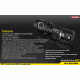 Nitecore MH20 Rechargeable CREE XM-L2 U2 LED Flashlight,1000 Lumens, Black NITECORE-MH20