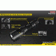 Nitecore MH20 Rechargeable CREE XM-L2 U2 LED Flashlight,1000 Lumens, Black NITECORE-MH20
