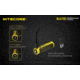 Nitecore NL1475R 750mAh USB Rechargeable 14500 Battery, Yellow, 6952506492404