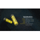 Nitecore NL1840HP 4000mAh Rechargeable 18650 Battery, Black/Yellow, 6952506496402
