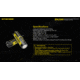 Nitecore NL2150RX 5000mAh USB-C Rechargeable 21700 Battery, Black/Yellow, 6952506495535