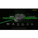 Nitecore NPL25 GL 900 Lumens LED Weapon Light w/Green Laser Sight, Lithium Ion, Black, NPL25 GL