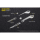 Nitecore NTK05 Titanium Folding Scalpel Keychain Knife, 2.17in, TC4 Titanium Alloy, SIlver, 6952506493098