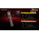 Nitecore P10i 1800 Lumen USB-C Rechargeable Flashlight, Black, 6952506406500