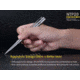 Nitecore Tactical Pen, Titanium, Silver, NTP20