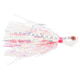 No Alibi Alien Jig Inshore Series, Style AJPP, Pearl Red Skirt, 1/2 oz Chartreuse Head, NA-AJPP-1/2