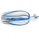 No Alibi Alien Jig Offshore Series, Glow Blue/White Skirt, 2 oz White/Blue Head, NA-AJB2