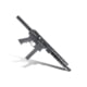 KAK Industry K-15/AR-15 Semi Auto Pistol, 9mm NATO, 7.2in Barrel, A2 Birdcage Flash Hider, 1/2x36, Aluminum, Tan Frame, 30 Round Capacity, MLOK 9.8in Handguard, Standard, Tan/Black, MO-815-1004-005