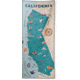 Nomadix Original Towel, California Map Towel, 30in x 72.5in, NM-CAMP-102