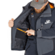 Norfin Rebel Pro Insulated Gray Rain Jacket - Men's, Gray, Large, 596003-L