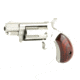 North American Arms Mini Combo Revolver, .22 Long Rifle/.22 Winchester Magnum Rimfire, 1.12in Barrel, Fixed, Stainless Frame, Wood Grip, 5 Round Cylinder, NAA22MSC