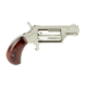 North American Arms Mini Combo Revolver, .22 Long Rifle/.22 Winchester Magnum Rimfire, 1.12in Barrel, Fixed, Stainless Frame, Wood Grip, 5 Round Cylinder, NAA22MSC