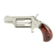 North American Arms Mini Combo Revolver, .22 Long Rifle/.22 Winchester Magnum Rimfire, 1.12in Barrel, Fixed, Stainless Frame, Wood Grip, 5 Round Cylinder, NAA22MSC