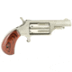 North American Arms Mini Combo Revolver, .22 Long Rifle/.22 Winchester Magnum Rimfire, 1.65in Barrel, Fixed, Stainless Frame, Wood Grip, 5 Round Cylinder, NAA22MC