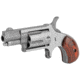 North American Arms Mini Revolver, .22 Long Rifle, 1.12in Barrel, X-Large, Fixed, Stainless Frame, Wood Grip, 5 Round Cylinder, NAA22LR