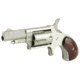 North American Arms Mini Revolver, .22 Long Rifle, 1.65in Barrel, X-Large, Fixed, Stainless Frame, Wood Grip, 5 Round Cylinder, NAA22LLR