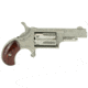 North American Arms Mini Revolver, .22 Long Rifle, 1.65in Barrel, X-Large, Fixed, Stainless Frame, Wood Grip, 5 Round Cylinder, NAA22LLR