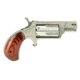 North American Arms Mini Revolver, .22 Winchester Magnum Rimfire, 1.12in Barrel, Fixed, Stainless Frame, Ported Wood Grip, 5 Round Cylinder, NAA22MSP