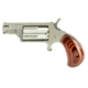 North American Arms Mini Revolver, .22 Winchester Magnum Rimfire, 1.12in Barrel, Fixed, Stainless Frame, Ported Wood Grip, 5 Round Cylinder, NAA22MSP