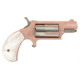 North American Arms Mini Revolver, .22 Winchester Magnum Rimfire, 1.12in Barrel, X-Large, Fixed, Pink Frame, Pearl Style Grip, 5 Round Cylinder, NAA-22MS-ROSE