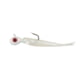 Northland Fishing Tackle Rigged Tungsten Mini Smelt Jig, Glo White, 1/28 oz, NL-TMSR12-13