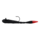 Northland Mimic Minnow Limber Leech, 1/32oz, 2in, Number 6Hk 6/Strip, Black With Red Tail, MMLL1-6-39