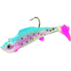 Northland Mimic Minnow Shad Swimbait, 2 1/2in, 1/4 oz, 2/0 Hook, Glow Rainbow, Strip Card, MM4-6-21