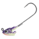 Northland Stand Up Fire Ball Long Shank Jig, 1/4 oz, Number 2/0 Long Shank Hook, UV Purple Tiger, 3 Card, FBSLS4-3-46