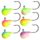 Northland Sting'n Fire-Ball Jig 1/16 Oz, 1/0 Hk Assorted Two Tone 6/Cd, NL-FB2-6-99T