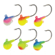 Northland Sting'n Fire-Ball Jig 1/2 Oz, #3/0 Hk Assorted Two Tone 6/Cd, NL-FB6-6-99T