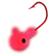 Northland Super-Glo Jig 1/4 Oz, 2/0 Red Hook, 4/Cd Super-Glo Red, GB4-4-9