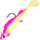 Northland UV Mimic Minnow Swimbait, 1 7/8in, 1/16 oz Sz 2 Hook, Pink Tiger, Strip Card, MMUV2-6-26