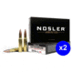 Nosler .308 Winchester 175 Grain Custom Competition Brass Cased Centerfire Rifle Ammo, 20 Rounds